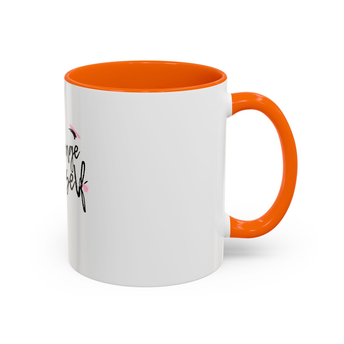 Encourage Yourself Coffee Mug | Motivational Mug | Inspirational Gift | Black Handle Mug | 11oz 15oz