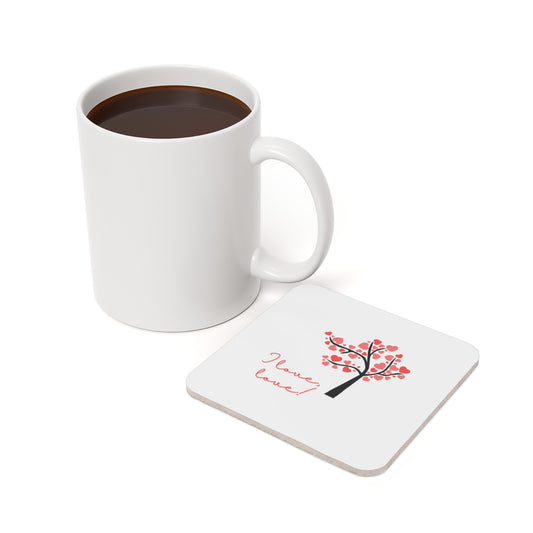 Coaster Set - I Love Love Cork Back Coasters