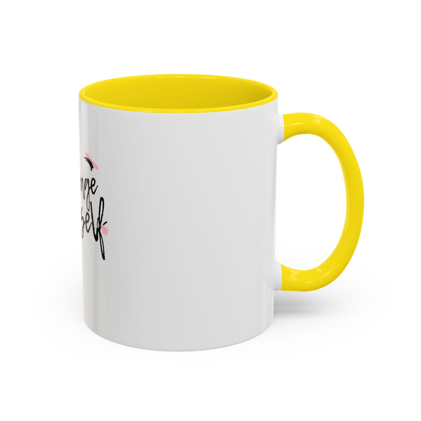 Encourage Yourself Coffee Mug | Motivational Mug | Inspirational Gift | Black Handle Mug | 11oz 15oz