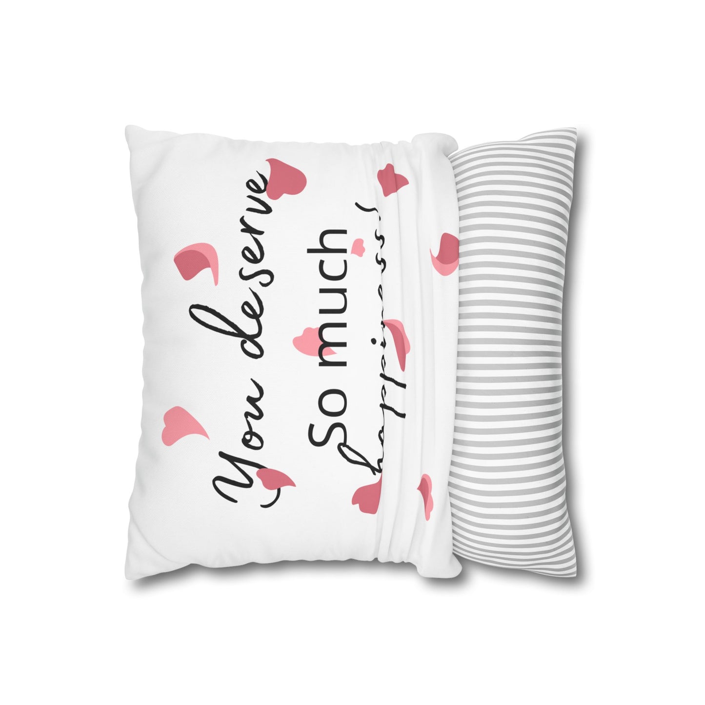 Uplifting Quote Pillowcase, Cozy Decor, Inspirational Gift, Home Accessories, Positive Vibes, Heartfelt Decor