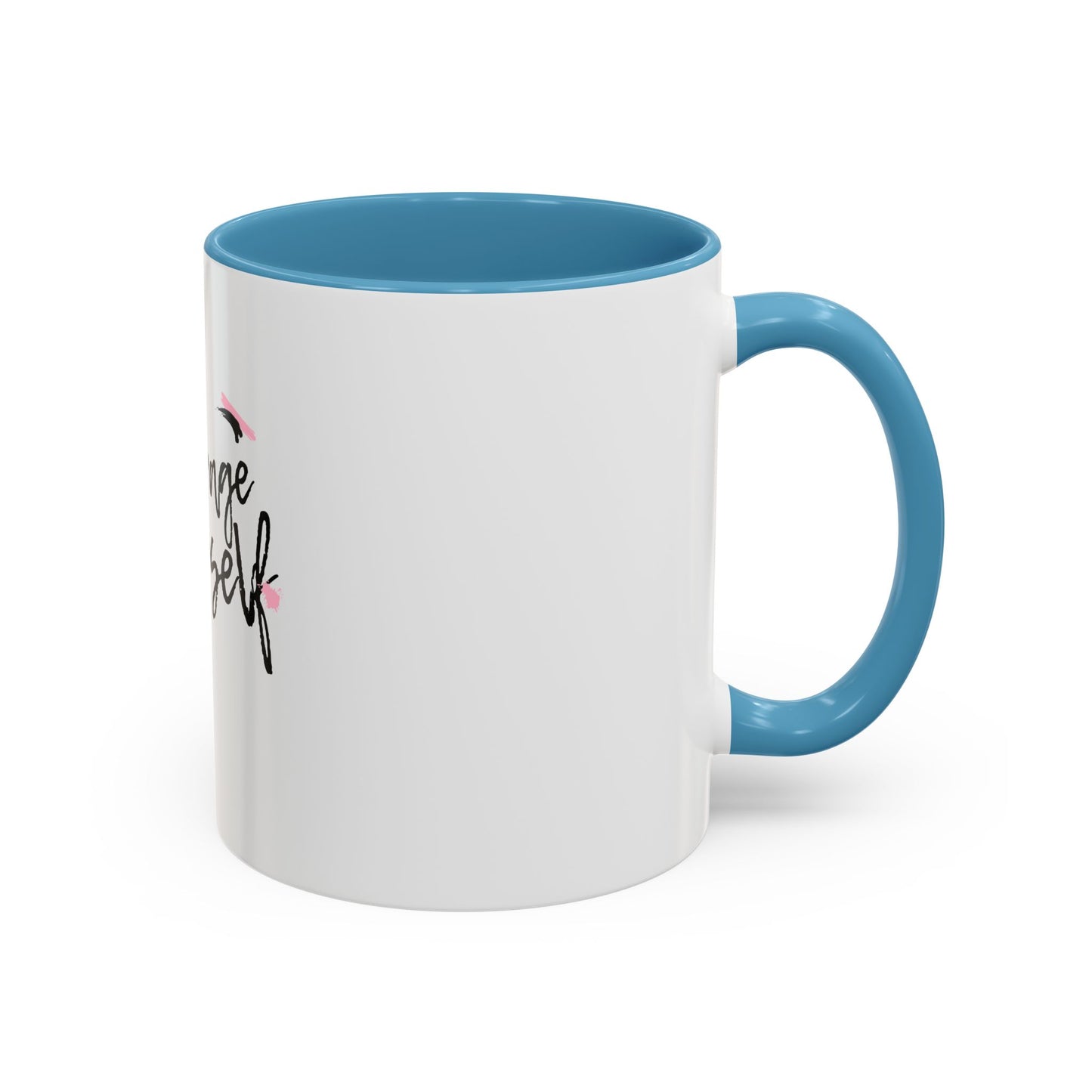 Encourage Yourself Coffee Mug | Motivational Mug | Inspirational Gift | Black Handle Mug | 11oz 15oz